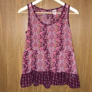 Mossimo floral tank